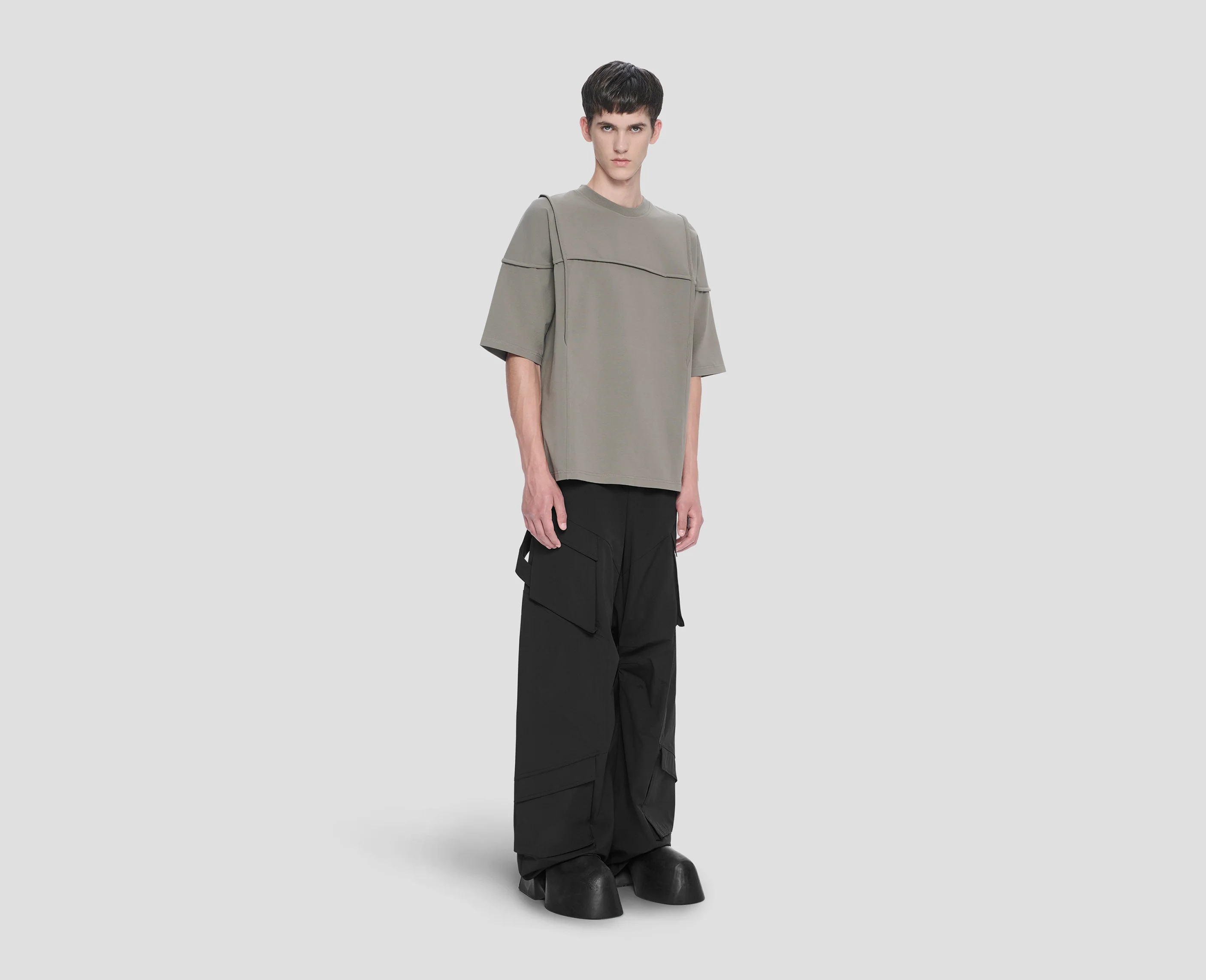LIGHT CELLULAE CARGO TROUSERS - Image 3